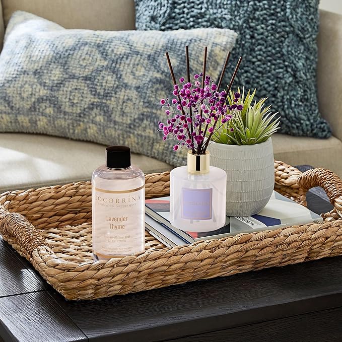 COCORRÍNA Refill- Lavender Thyme 6.7 Fl.oz Reed Diffuser Refill with 8 Sticks