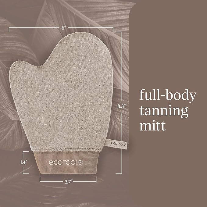 EcoTools Good Tan Full-Body Tanning Mitt, For Self-Tan Application, Use Self Tanning Mitt With Tanning Mousse, Lotions, & Tanning Waters, Eco Friendly Self Tan Mitt, Vegan, & Cruelty-Free, 1 Count