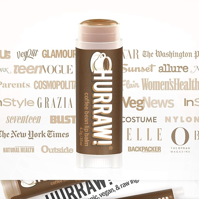 Hurraw! Coffee Bean Lip Balm: Organic,