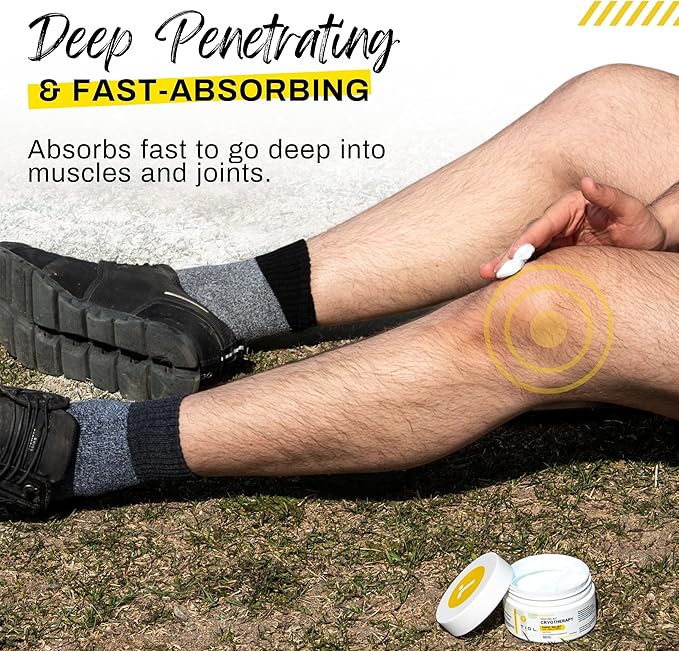 TIDL Cryotherapy Pain Relief Cream, 3 Oz, Targeted Neck Pain, Joint & Muscle Pain Relief with Organic, Plant-Based Menthol, Instant Cooling for Sport & Post Workout Full Body Recovery