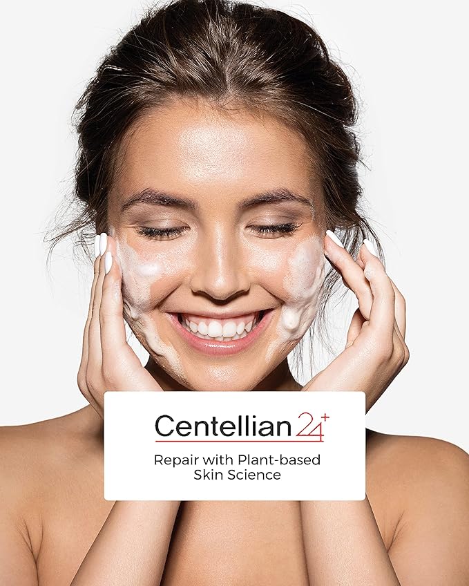 CENTELLIAN 24 Cleansing Foam with Centella Asiatica, TECA, Amino Acid - Korean Skin Care Hypoallergenic Face Wash - Gentle, Exfoliating Daily Cleanser (5.64 oz) by Dongkook Pharmaceutical