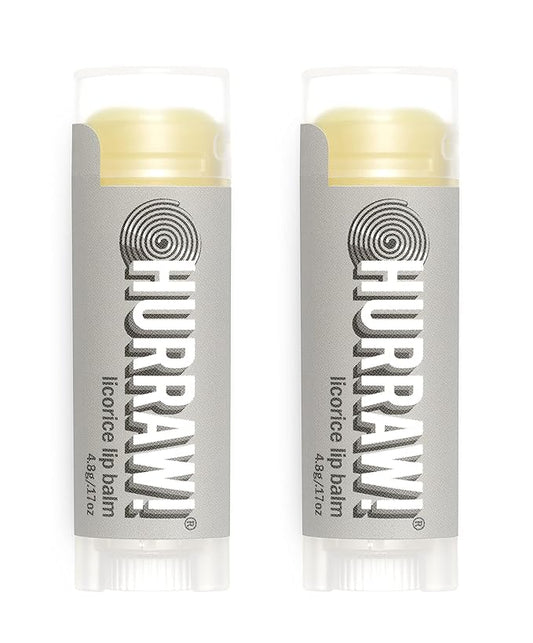 Hurraw! Licorice Lip Balm, 2 Pack: Palm