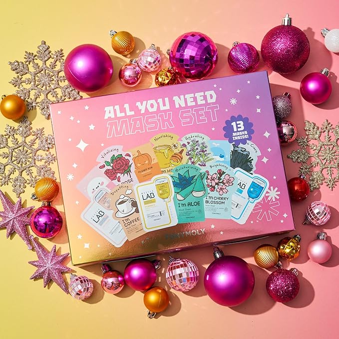 TONYMOLY All You Need Mask Set, Hydrate & Refresh Skin, Sheet Masks for all Skin Types & Concerns, Variety Pack of 13 Masks