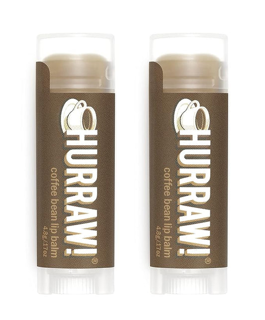Hurraw! Coffee Bean Lip Balm, 2 Palm