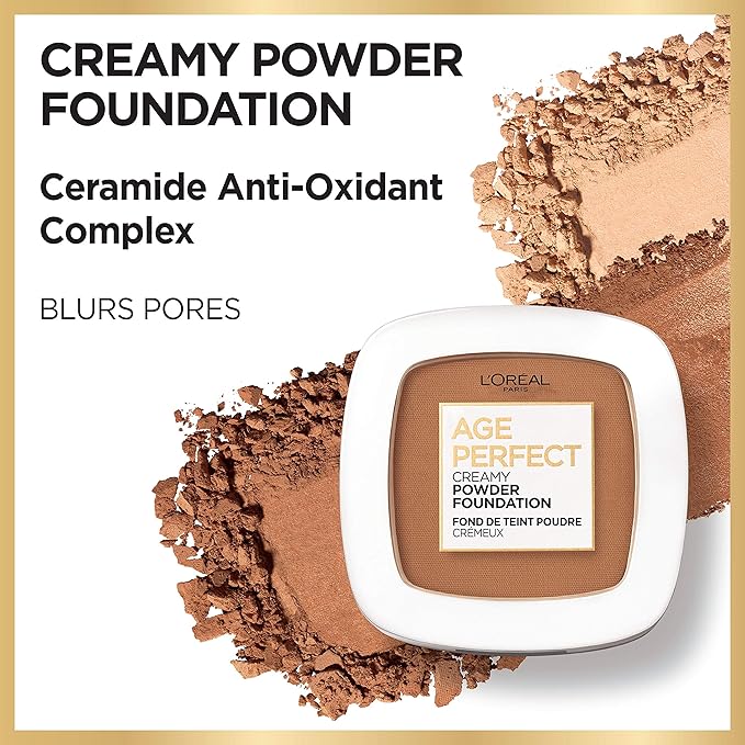 L'Oreal Paris Age Perfect Creamy Powder Foundation Compact, 0.31 oz