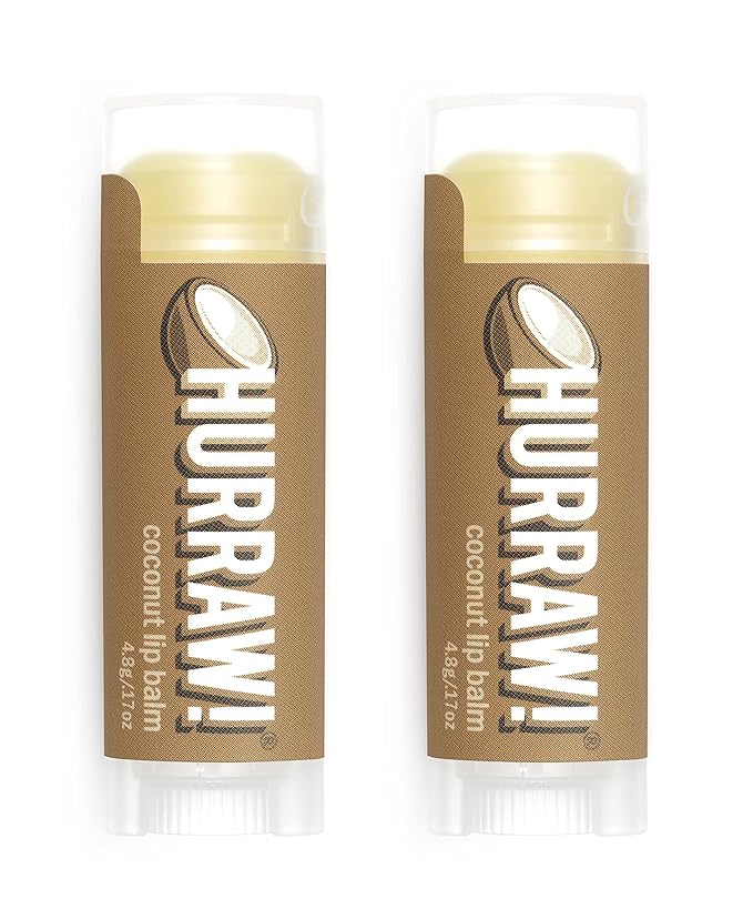 Hurraw! Coconut Lip Balm, 2 Pack: Palm