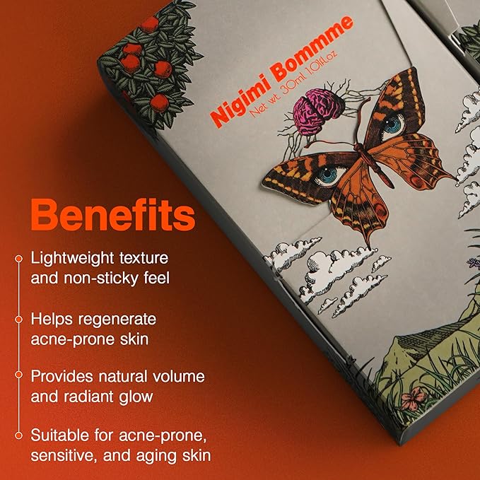 Axenda Nigimi Bommme, Skin Tightening Cream for Face, Ultra Repair Cream for Natural Volume & Radiance, Firming Cream for Face Tightening and Lifting, 30 mL