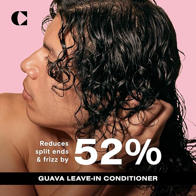 Ceremonia Guava Leave-In Conditioner Deep Hydration Repair Cream with Tamarind and Avocado, Jumbo Size 13.18 Fl Oz | 390 Ml