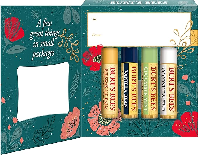 Burt’s Bees Holiday Gift, 4 Lip Stocking