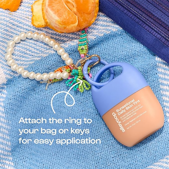 Alleyoop Sunsational Tinted Moisturizer SPF 50 for Face Broad Spectrum – 100% Mineral Face Sunscreen with Jojoba, Hydrating & Soothing Tinted Sunscreen, Vegan & Cruelty-Free (Halo)