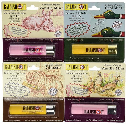 BALMSHOT Lip Balm - Multipack of Balms
