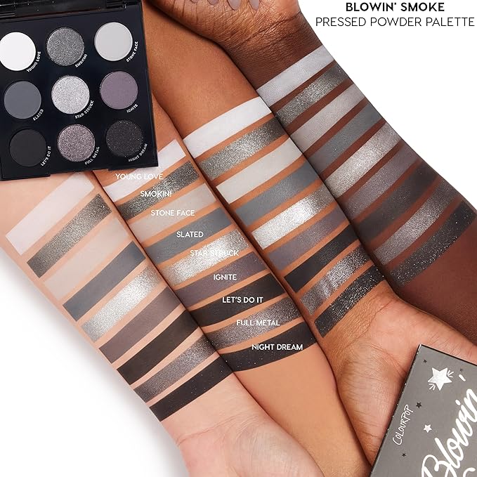 ColourPop Blowin' Smoke Eyeshadow Palette - Silver Eyeshadow 3 oz