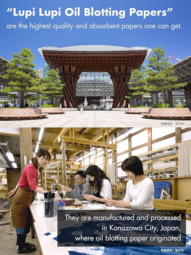 Japaneze Oil Blotting Sheets for Face Blotting Paper 4pk/200 (Traditional)