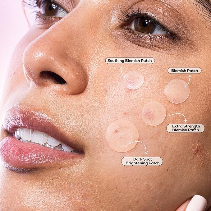 Hanhoo Blemish Patch Discovery Kit, 132 Total Patches, Hydrocolloid Pimple Patches, For Acne, Dark Spots, and Clogged Pores, Shrinks Pimples, Acne Spot Patches, Pore Patches, Microneedle Patches