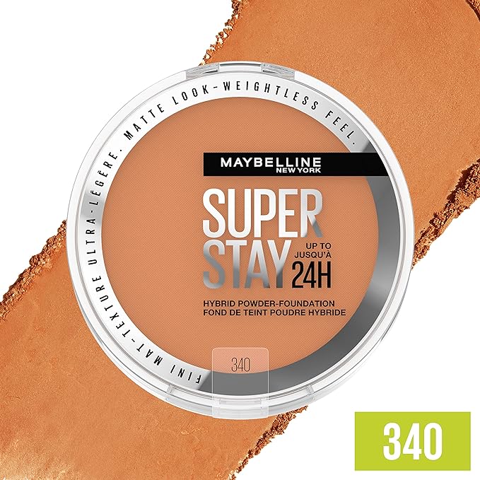 Maybelline Super Stay Up to 24HR Hybrid Powder-Foundation, 1 Count