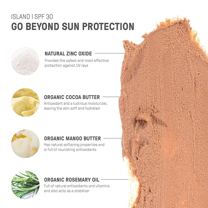 Raw Element Ultra-Moisturizing Tinted Face Cream, Non Toxic 1.8 oz