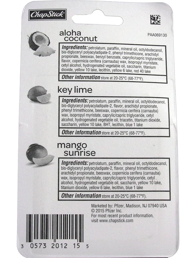 Chapstick Tropical Paradise Collection Lip Care