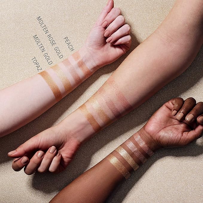 Maybelline Master Chrome Metallic Highlighter Powder, Molten Gold, of 3)